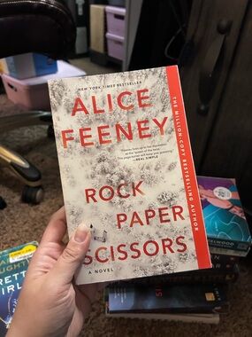 Alice Feeney "Rock Paper Scissors" Paperback - White & Red Cover